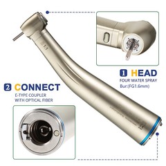 NSK Style Dental Fiber Optic Contra Angle Handpiece fit CA 2.35mm/FG1.60mm ez