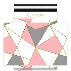 100 Count – 14 x 19 inch Poly Mailer Shipping Bags Envelope Triangle Print Ma…