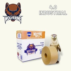 Kraft Reinforced Gum Tape Wolverine Tape 2.75 Inch x 150 Yards 5.5 Mil 5 Rolls