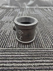 (QTY 2) Reducing Tee, 2″ X 2″ Malleable Iron Made in Vietnam