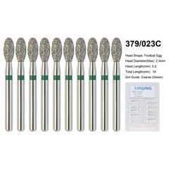 Dental Burs Diamond FG Round End Taper Football Flame Long Round Pear High Speed