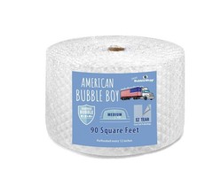 12″ Medium (5/16) American Bubble Boy Bubble Wrap – 90 Square feet