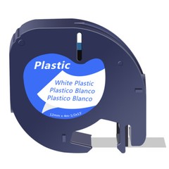 5PK For Dymo 12mm LetraTag Refills White 91331 LetraTag Label Maker LT-100H 100T