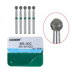 100pcs Dental Diamond Burs Medium Friction Grip 1.6MM for High Speed Handpiece