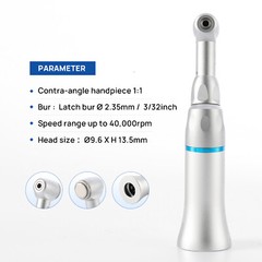 COXO Low Speed Contra Angle Handpiece 1:1 External 40,000rpm fit Ø2.35mm CA burs