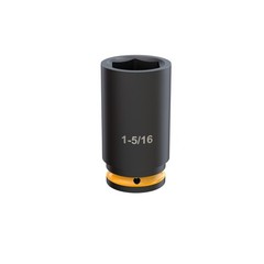 Klutch 3/4in.-Drive 6-Point Chrome Molybdenum Deep Impact Socket, 1-5/16in. SAE