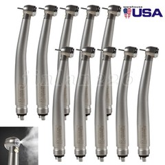 10 PCS Dental High Speed Handpiece Push Button Turbine 4 Hole NSK Pana Max Style