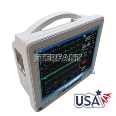 8/12″ Patient Monitor CCU ICU Vital Sign NIBP RESP PR ECG TEMP SPO2 For Hospital