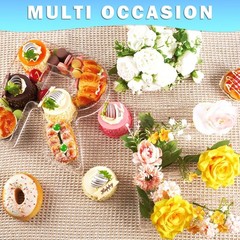 Amzwkt 10 Acrylic Charcuterie Letters Fillable Tray Reusable Alphabet Number