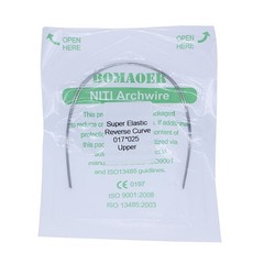 100×Dental Orthodontic Niti Rectangular Arch Wires Reverse Curve 17×25 Upper