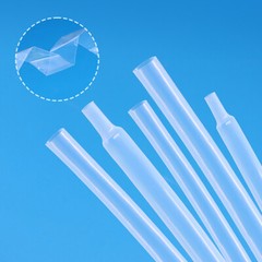 Clear PTFE Heat Shrink 1.7:1 Tubing 260°C HIGH TEMP Tube Preservative Sleeving