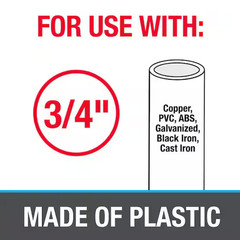 Oatey 3/4 in. x 25 ft. Plastic Pipe Hanger Strap