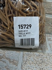 Business Source Quality Rubber Bands Size 117, 7″ x 0.1″, 1 Pounds NEW