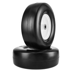 Flat-free 13×5-6in PU Tire Assembly with Rim 3.25-5.9in Hub 3/4in Bushing