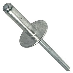 Large Flange Pop Rivets 3/16″ x 1/2″ Aluminum Body Steel Mandrel (6-8) Qty 10