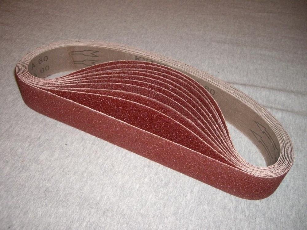 1-1/2″ x 30″ Aluminum Oxide Pipe Tube sander Sanding Belt 1000 Grit – 10 PACK
