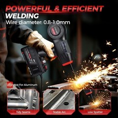 Portable Handheld MIG Welder 120A 110V Gasless Mini Welder Machine MIG-120