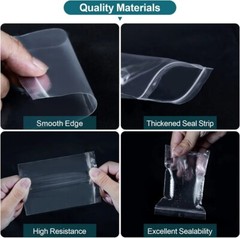400 Mini Plastic Bags (2 x 2.5″) Resealable, Clear for Candy, Pills, Beads