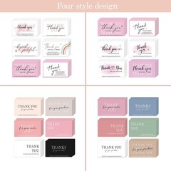 300PCS Thank You For Supporting My Business Cards 2 x 3.5 Inches Thank You Ca…