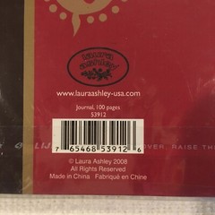 NEW Unopened Laura Ashley Design Journal Book 100 Pages Red Gold NIP
