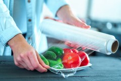 12in Foodservice Plastic Wrap Film, 2000 Foot Roll
