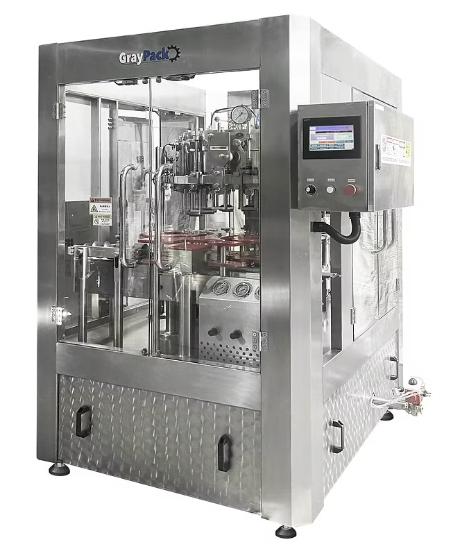 Graypack GP-18RF. 28mm & 38mm Carbonated Filler, bottling line, bottling machine