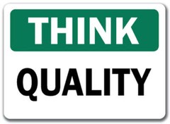 Think Safety Sign – Quality – 10″ x 14″ OSHA Safety Sign