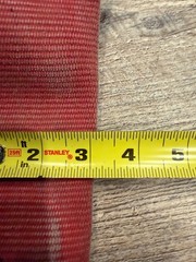 3 1/8″ wide Red Fire hose for boat docks, abrasion protection etc. 10’ length