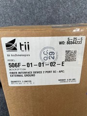TII TECHNOLOGIES 506F Series Fiber Interface Device/Slack Storage Unit Qty 5