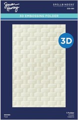 E3D-080 Woven 3D Embossing Folder from the Spring Sampler Collection by Simony