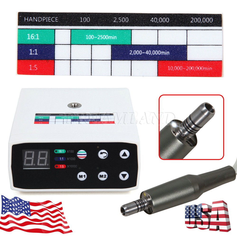 SKYSEA Dental Electric Brushless LED Micro Motor 4H/1:4.2/1:5/1:1 LED Handpiece