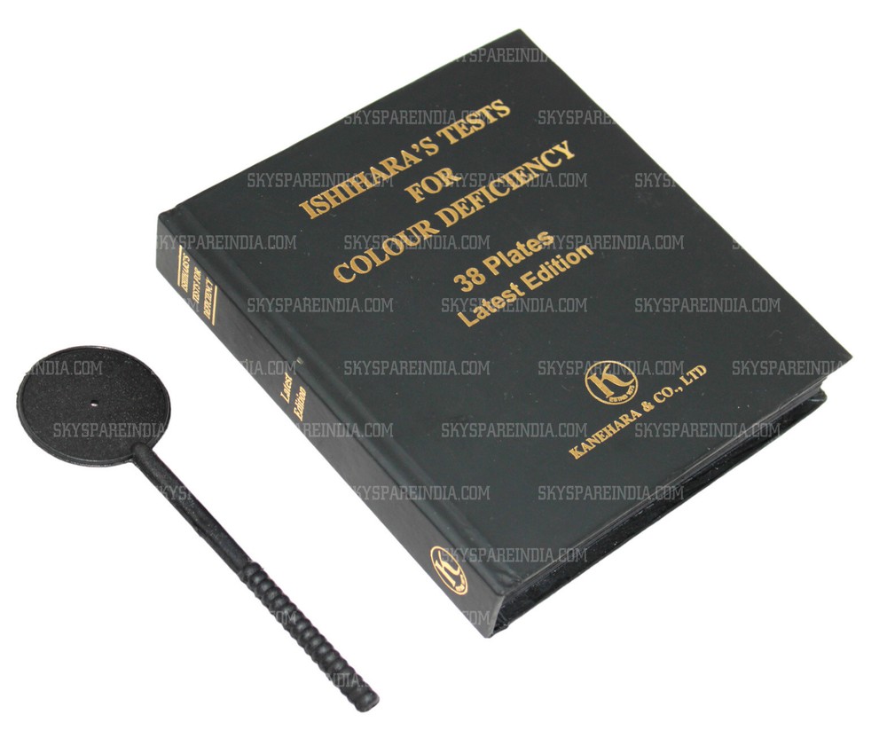 Ishihara Test Book 38 Plate For Color Blindness Ophthalmology Book With Occluder