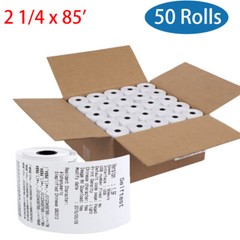 50 Roll 2 1/4″ x 85′ Thermal Paper Cash Register Credit Card POS Receipt Paper