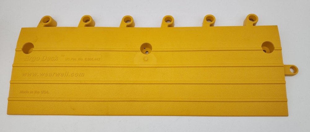 WEARWELL 560.78X6X18YL-CS10 ERGO DECK Modular Ramp Edge 75330688 (PACK OF 12)