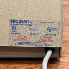 Branson Bransonic 220 B-220 Ultrasonic Cleaner w/basket no Lid TESTED