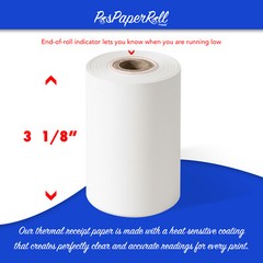 50 Thermal Receipt Paper Rolls, 3-1/8 Inch x 119 Feet