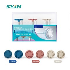 Dental Composite Polishing Kit Diamond System RA Disc 14mm Wheel Polisher 1Box