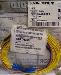 Siecor Gold Patch Cable Yellow -60db 2F DFX 7M SCUPC/SCUPC