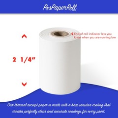 (100) ROLLS 2-1/4″ x 85′ PoS THERMAL RECEIPT PAPER FREE SHIPPING
