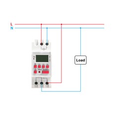 GEYA Programmable Digital LCD Timer Weekly Electronic Switch 30A AC/DC 12-240V