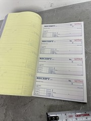 Adams Money Rent Receipt Pad 2-Part Carbonless 200 Sets DC1182 7 5/8 x 10 7/8 in