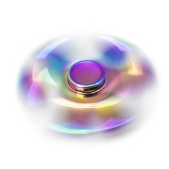 Rainbow Fidget Spinner – Metal Stainless Steel Figit Small, Color