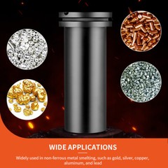0.5/2/5KG Graphite Crucible Gold Metal Smelting Jewelry Tool for Melting Furnace