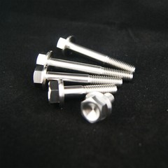 GR5 Titanium Flange Bolt Hex M10 1.25 20 25 30 35 40 45 50 55 60 70 80 90