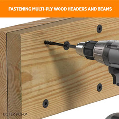 5/16 In. X 6-3/4 In. Star Drive Flat Head Multi-Purpose + Multi-Ply Structural W