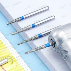 20PCS Dental Diamond Bur FG High Speed Bur SR Straight Round Coarse/Fine 880 881