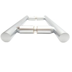 CR Laurence LP8X8SC Back-To-Back Pull Handles, 8in, Satin Chrome