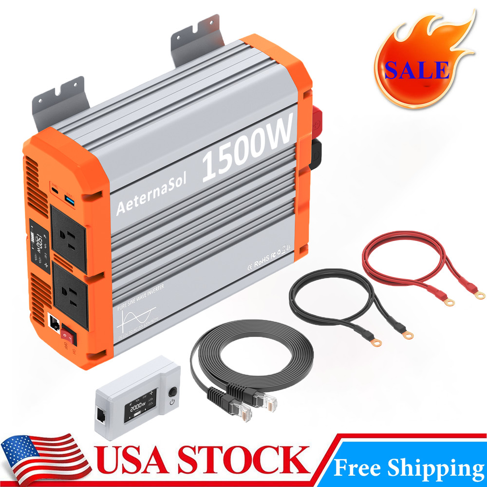 1500W Peak 3000W off-grid system for water pump LCD and Pure Sine Wave Inverter
