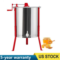 2/4 Frame Manual Honey Extractor, Stainless Steel Manual Beekeeping Extraction