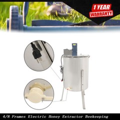 4/8 Frames Electric Honey Extractor Beekeeping Equipment 1300RPM Stainless Steel